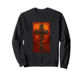 Gothic Cross Grunge Aesthetic Y2K Sweatshirt - Unique Graphic for Adults - T-Shirt, Sweatshirt, Hoodie
