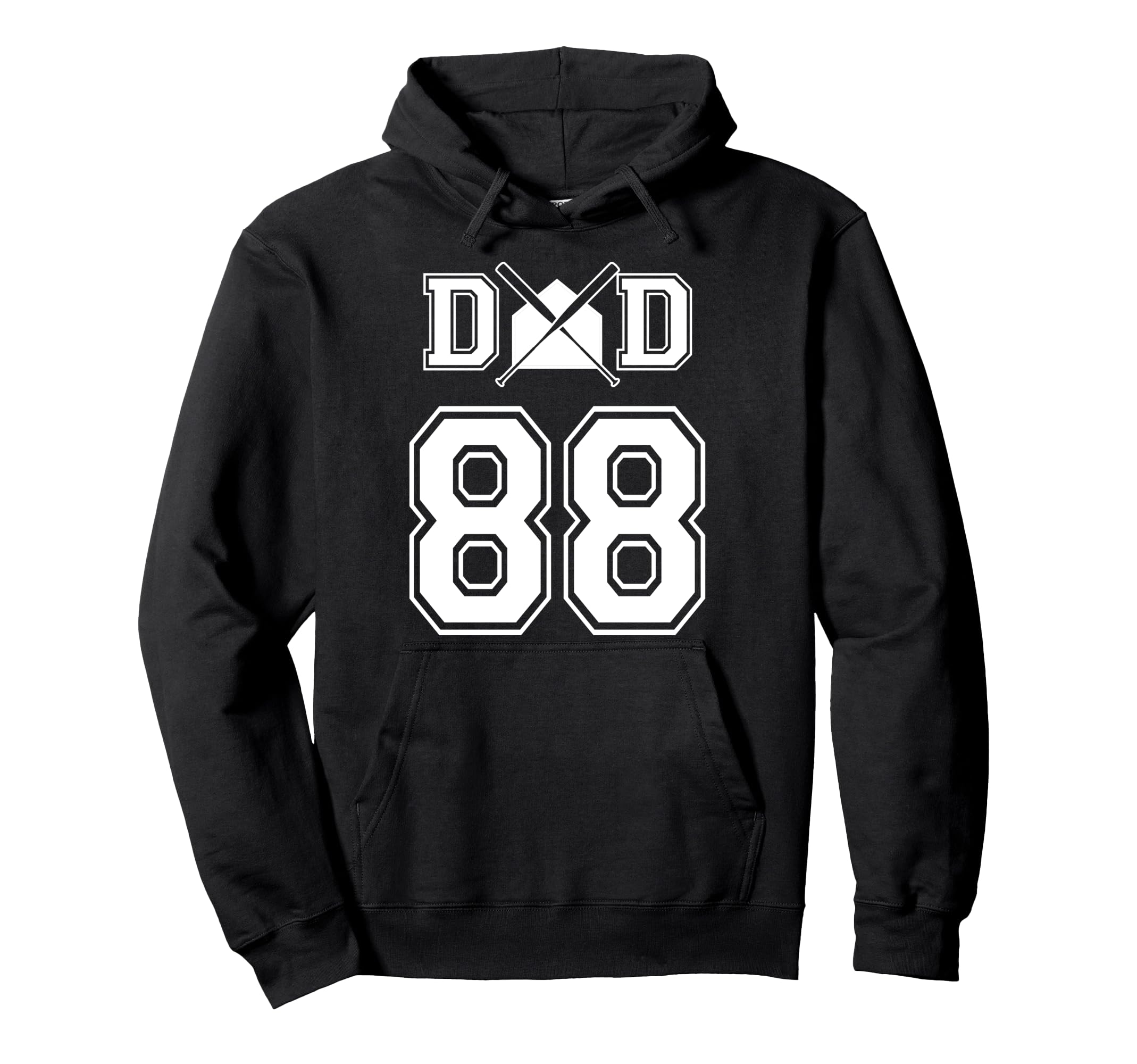 Number 88 Players Biggest Fan Baseball Hoodie - Novelty Apparel for Adults - T-Shirt, Sweatshirt, Hoodie