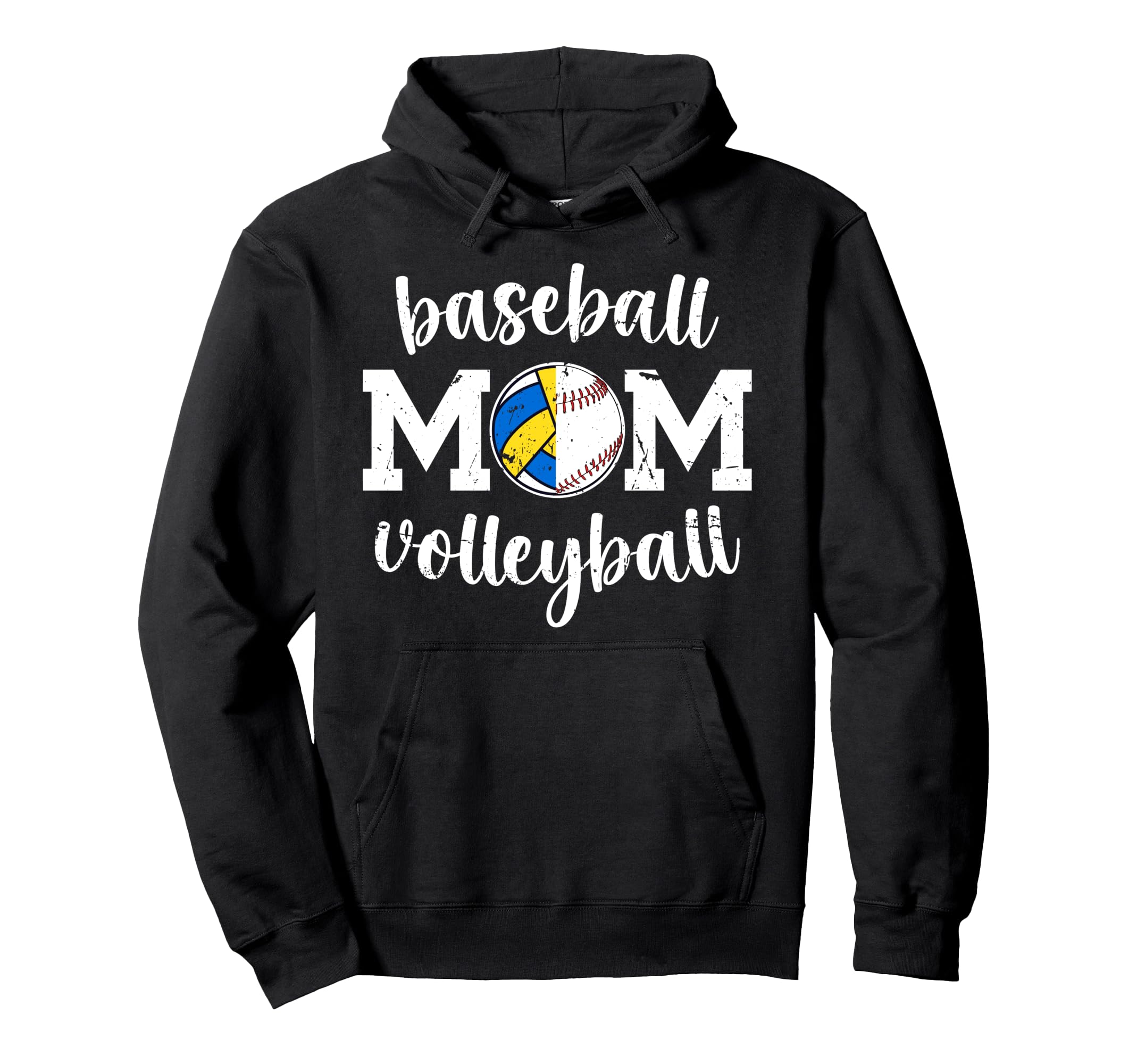 Baseball Volleyball Mom Ballers Hoodie - Streetwear Style Unisex - T-Shirt, Sweatshirt, Hoodie