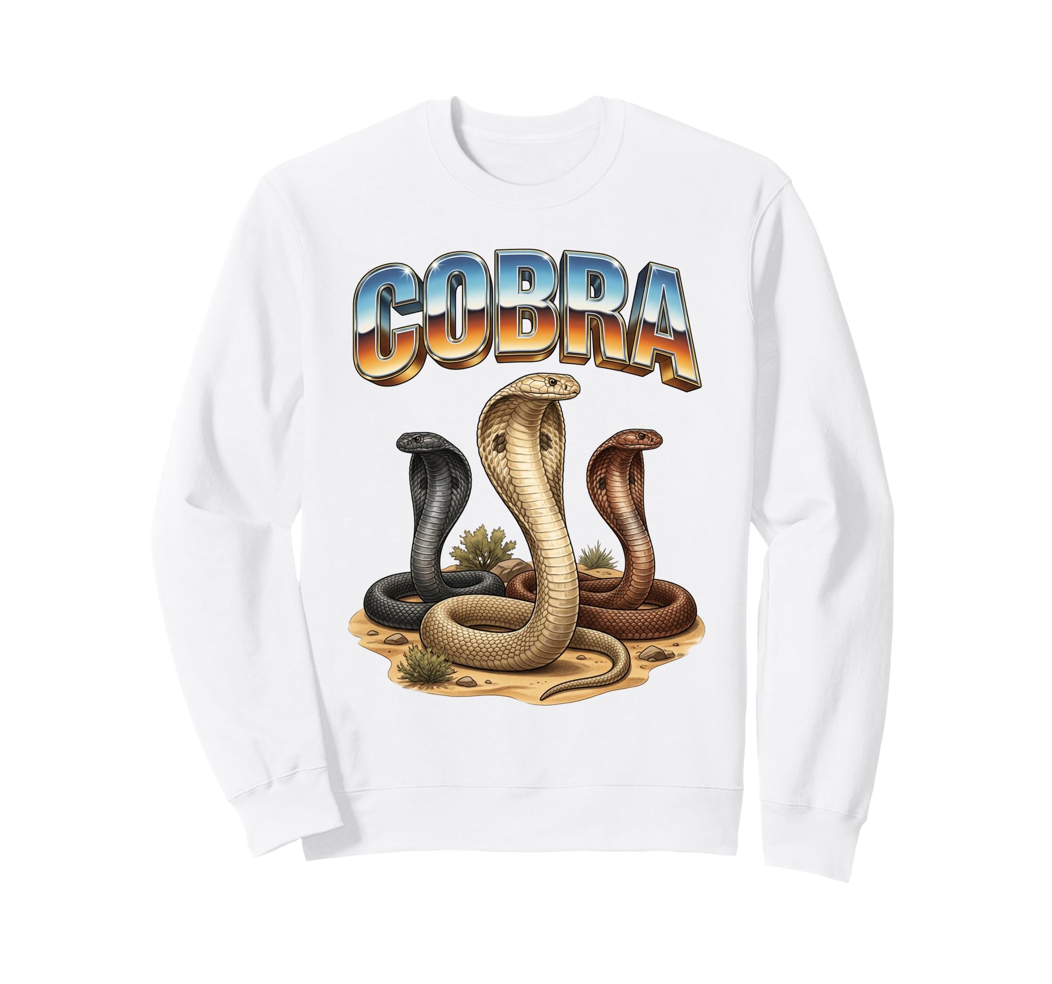 Cobra 70S 90S Cobra Snake Animal Lover Sweatshirt - Unique Graphic Unisex - T-Shirt, Sweatshirt, Hoodie
