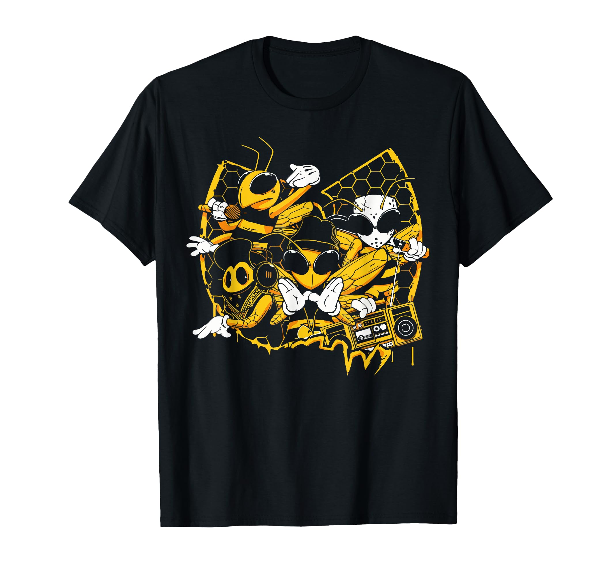 Bees Hip Hop Old School Rap Sweatshirt - Fun Novelty Design Men Women - T-Shirt, Sweatshirt, Hoodie