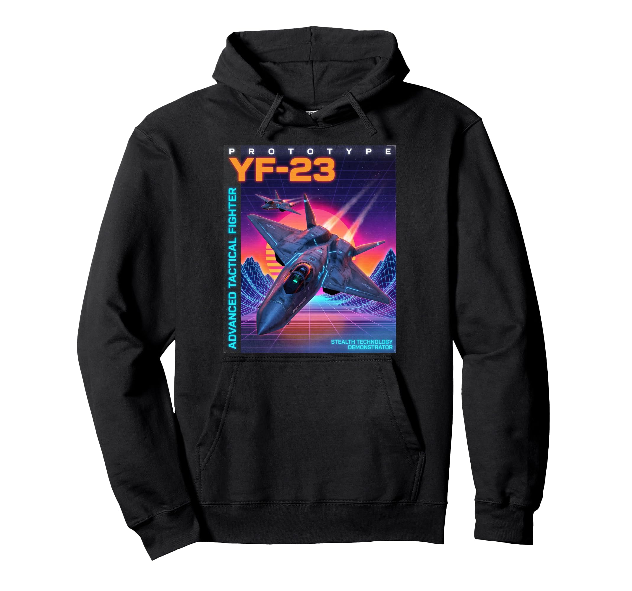 Yf 23 Jet Fighter Y2K Aesthetic Hoodie - Minimalist Print Unisex - T-Shirt, Sweatshirt, Hoodie