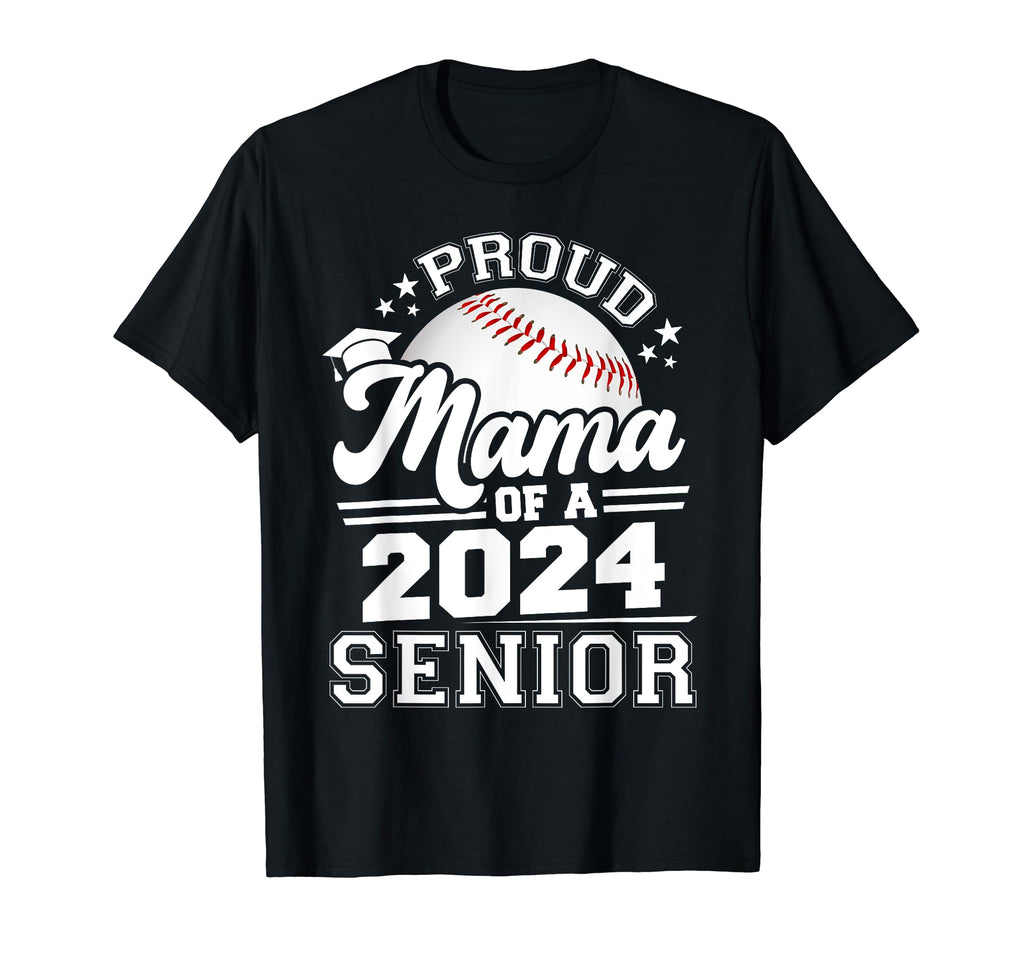 Proud Mama 2024 Senior Graduate T-Shirt - Aesthetic Graphic for Adults - T-Shirt, Sweatshirt, Hoodie