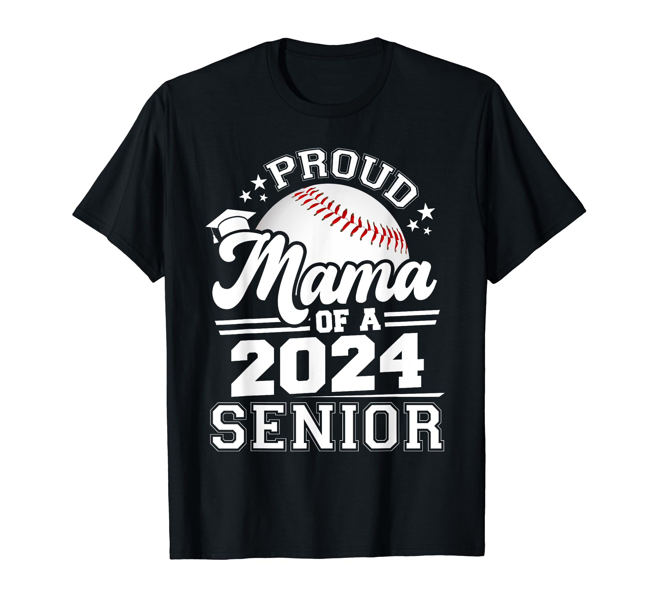 Proud Mama 2024 Senior Graduate T-Shirt - Aesthetic Graphic for Adults - T-Shirt, Sweatshirt, Hoodie