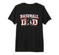 Baseball Dad Game Day Varsity Tri T-Shirt - Fun Novelty Design for Adults - T-Shirt, Sweatshirt, Hoodie