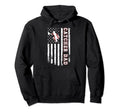 Baseball Catcher Dad Us Flag Baseball Hoodie - Streetwear Style for Adults - T-Shirt, Sweatshirt, Hoodie
