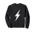 Lightning White Stylish Sweatshirt - Minimalist Print for Adults - T-Shirt, Sweatshirt, Hoodie