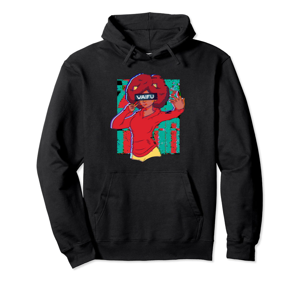 Waifu Neko Anime Cat Japanese Aesthetic Hoodie - Trendy Graphic Unisex - T-Shirt, Sweatshirt, Hoodie