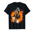 Cowboy Rodeo Horse Riding Usa Cowboy T-Shirt - Minimalist Print Unisex - T-Shirt, Sweatshirt, Hoodie