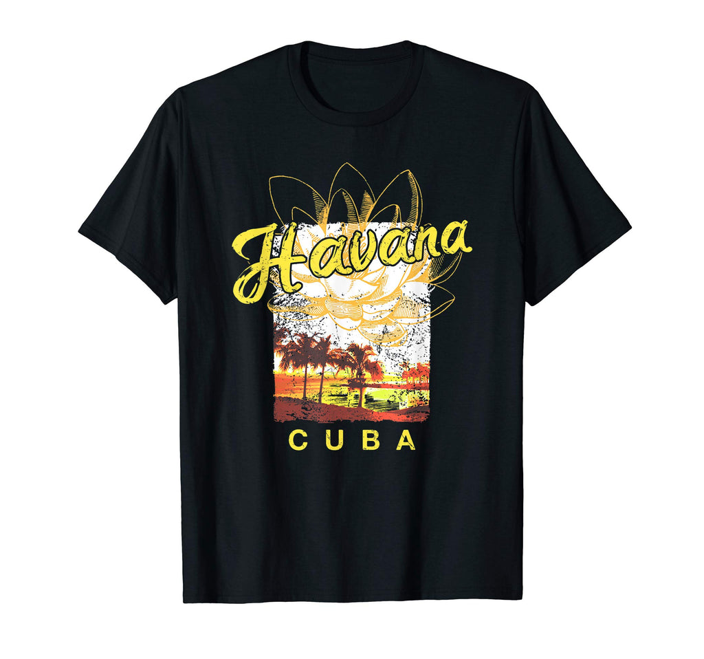 Havana Cuba Sunset Cuban T-Shirt - Unique Graphic Men Women - T-Shirt, Sweatshirt, Hoodie