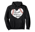 My Favorite Baseball Player Calls Me Mom Hoodie - Trendy Graphic Men Women - T-Shirt, Sweatshirt, Hoodie