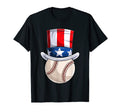 American Flag Baseball Shirts T-Shirt - Fun Novelty Design for Adults - T-Shirt, Sweatshirt, Hoodie