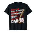 Full Time Baseball Dad Funny Sports T-Shirt - Aesthetic Graphic Unisex - T-Shirt, Sweatshirt, Hoodie