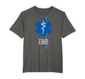 American Flag Blue Thin Line Emr T-Shirt - Custom Art Print for Adults - T-Shirt, Sweatshirt, Hoodie