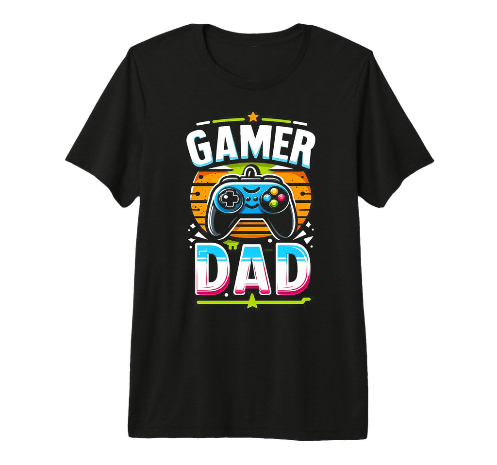 Gamer Dad Game Controller Gaming T-Shirt - Fun Novelty Design for Adults - T-Shirt, Sweatshirt, Hoodie