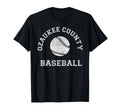 Ozaukee County Baseball Distressed T-Shirt - Streetwear Style for Adults - T-Shirt, Sweatshirt, Hoodie
