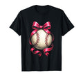 Baseball Mama Sport Bow Fun T-Shirt - Casual Everyday Wear for Adults - T-Shirt, Sweatshirt, Hoodie
