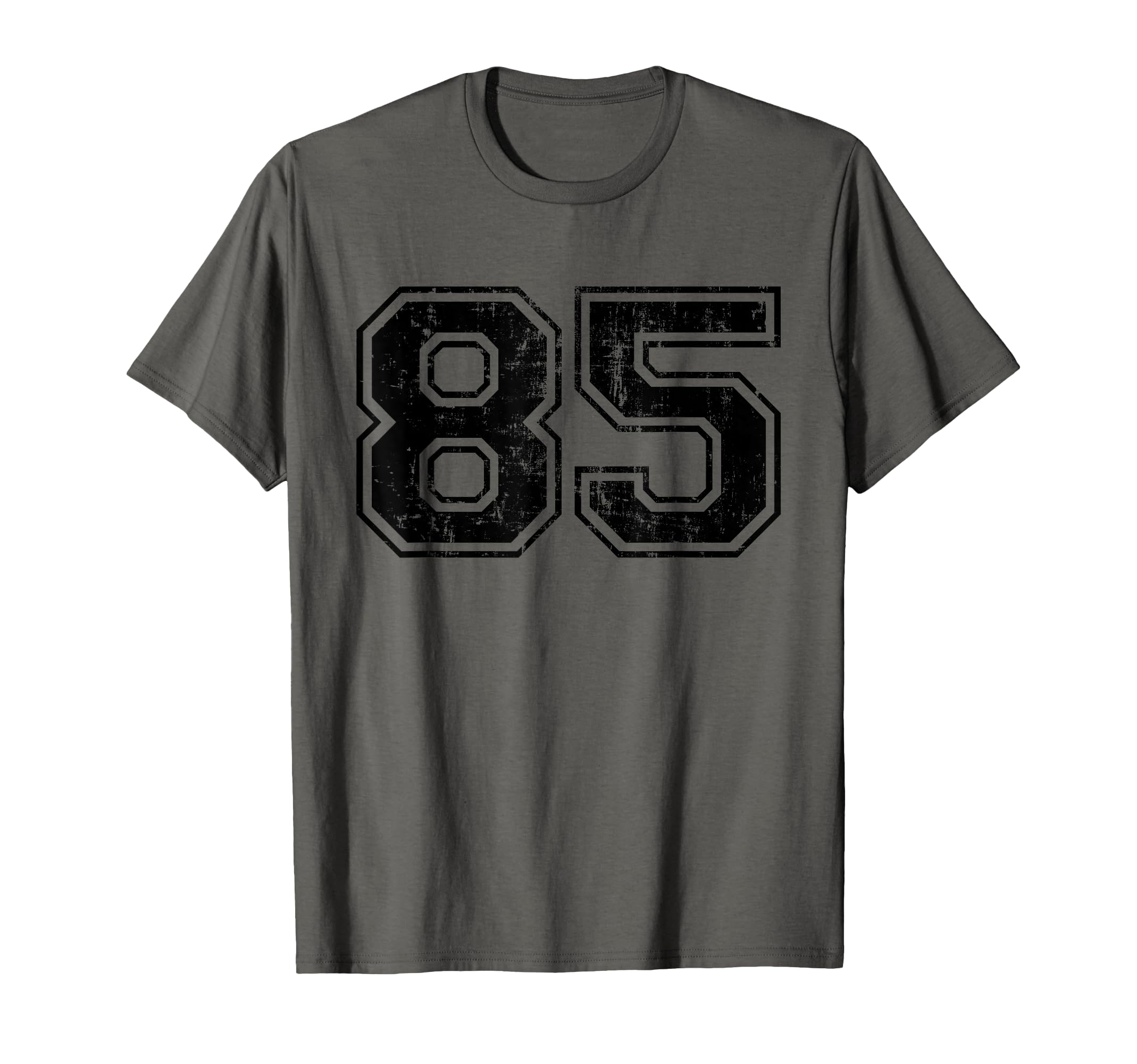 Number 85 Varsity Distressed Sport Team T-Shirt - Streetwear Style Unisex - T-Shirt, Sweatshirt, Hoodie