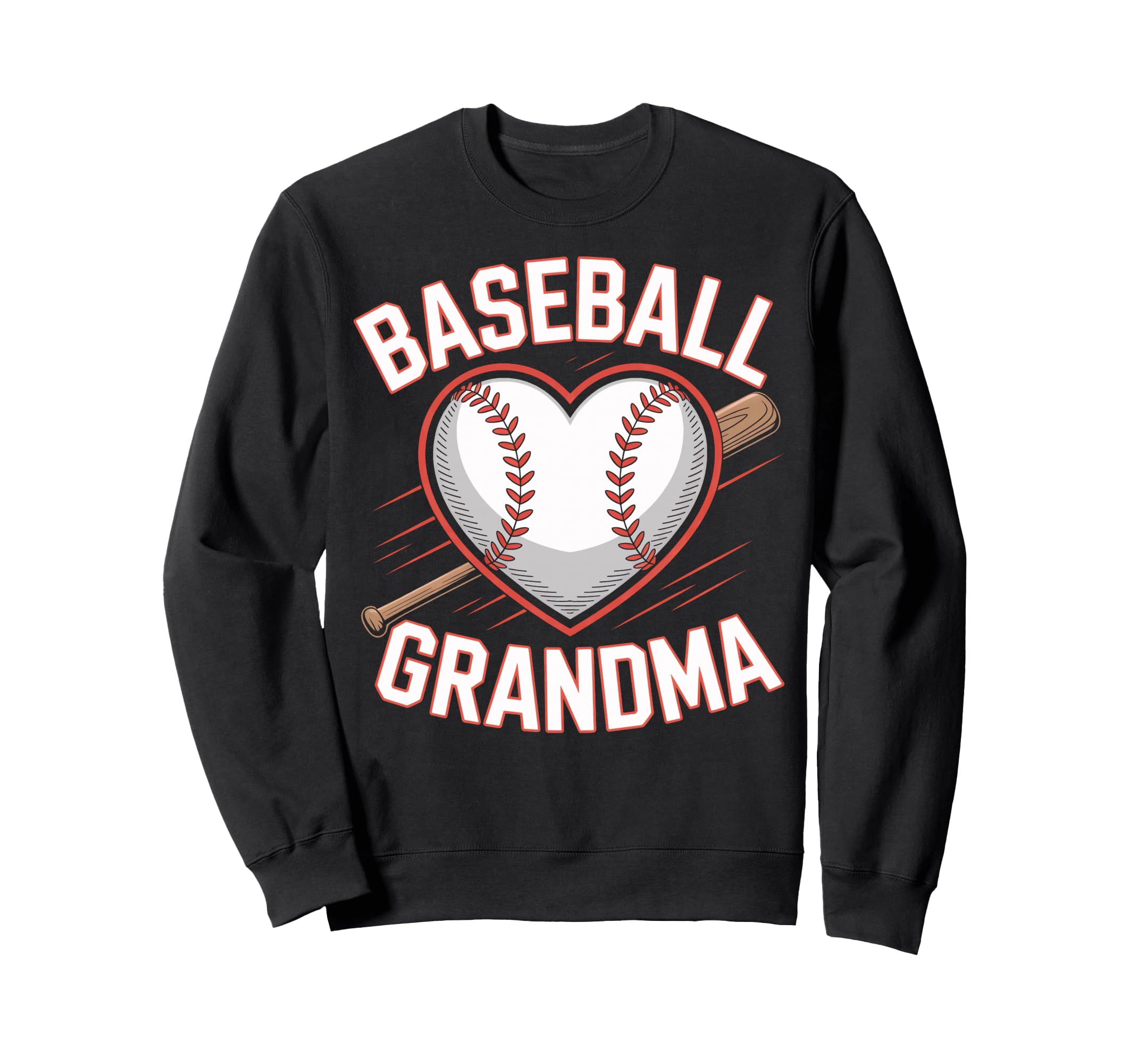 Baseball Grandma Heart Baseball Moms Sweatshirt - Streetwear Style Unisex - T-Shirt, Sweatshirt, Hoodie