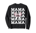 Coquette Baseball Mama Matching Sweatshirt - Custom Art Print for Adults - T-Shirt, Sweatshirt, Hoodie