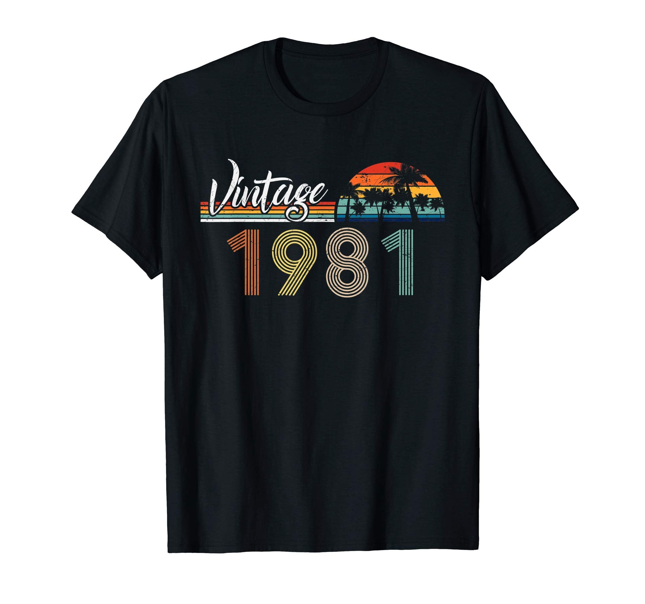 40Th Birthday Gift 1981 Sunset T-Shirt - Casual Everyday Wear Unisex - T-Shirt, Sweatshirt, Hoodie