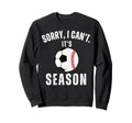 Sorry I Cant Its Soccer And Baseball Sweatshirt - Unique Graphic Men Women - T-Shirt, Sweatshirt, Hoodie