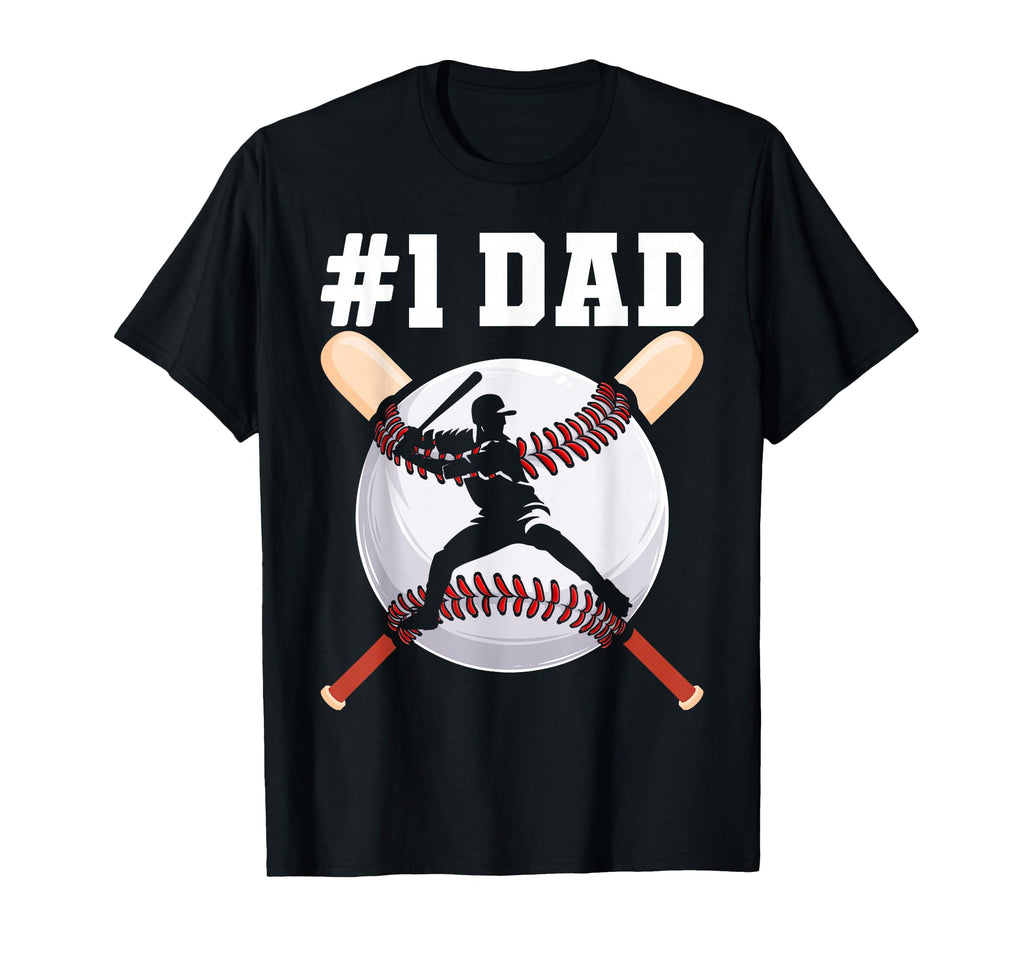 Dad First Best Baseball Coach Fathers T-Shirt - Fun Novelty Design Unisex - T-Shirt, Sweatshirt, Hoodie