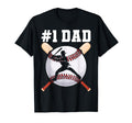 Dad First Best Baseball Coach Fathers T-Shirt - Fun Novelty Design Unisex - T-Shirt, Sweatshirt, Hoodie