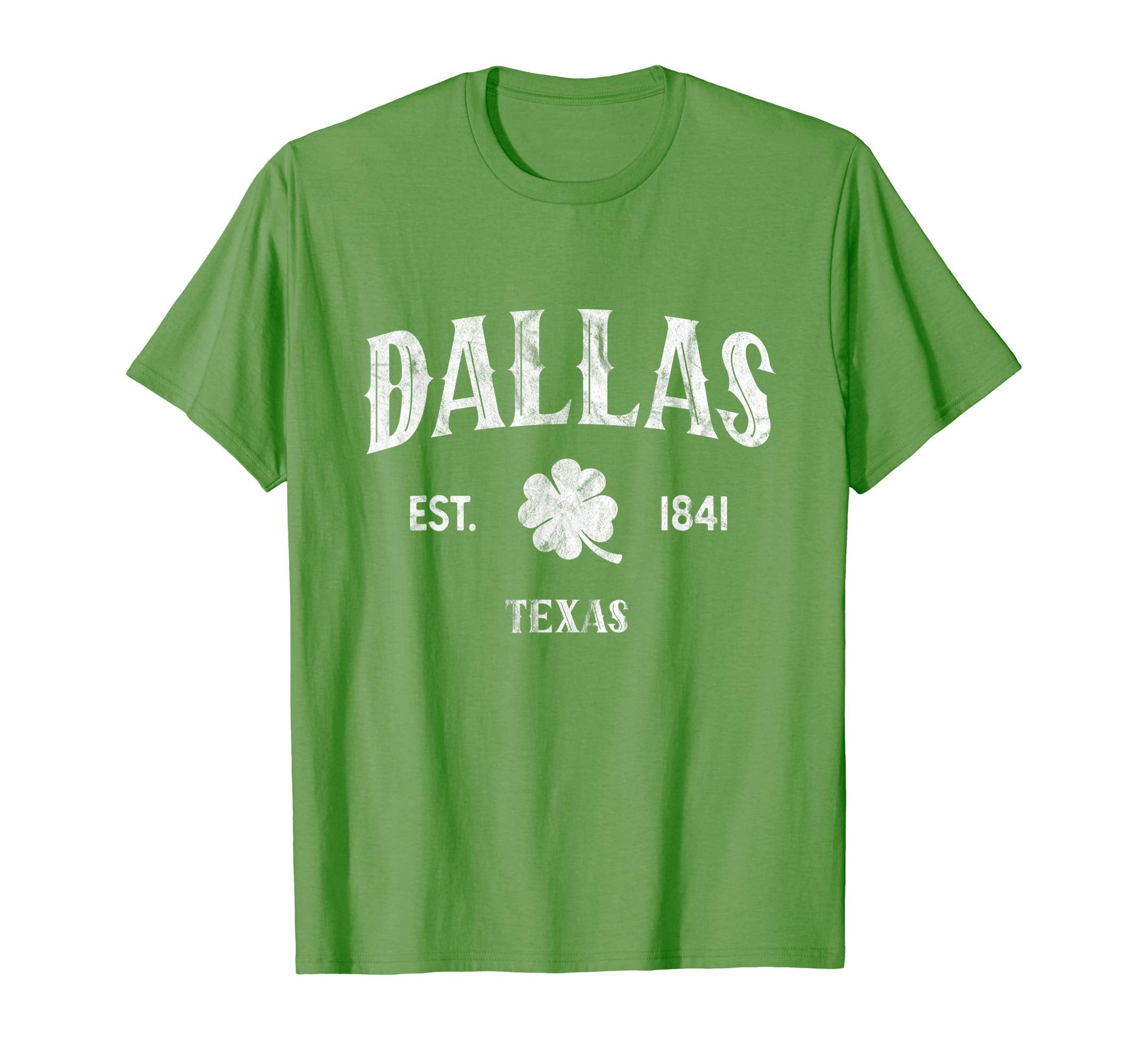 Dallas Texas Varsity Shamrock St T-Shirt - Aesthetic Graphic for Adults - T-Shirt, Sweatshirt, Hoodie