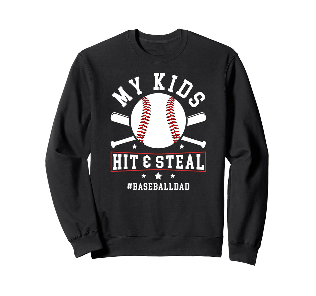 Funny Baseball Dad Baseball Sweatshirt - Aesthetic Graphic for Adults - T-Shirt, Sweatshirt, Hoodie