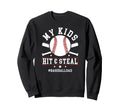 Funny Baseball Dad Baseball Sweatshirt - Aesthetic Graphic for Adults - T-Shirt, Sweatshirt, Hoodie