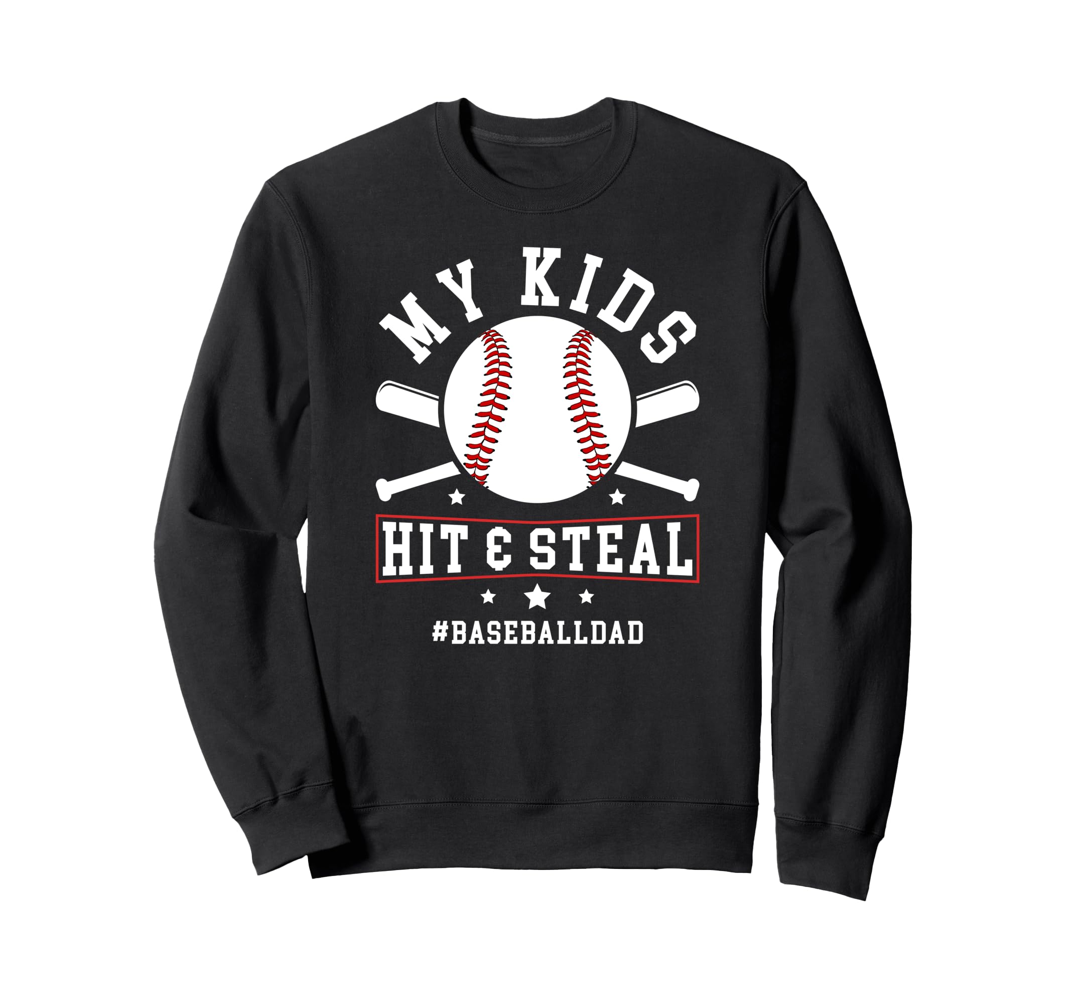 Funny Baseball Dad Baseball Sweatshirt - Aesthetic Graphic for Adults - T-Shirt, Sweatshirt, Hoodie