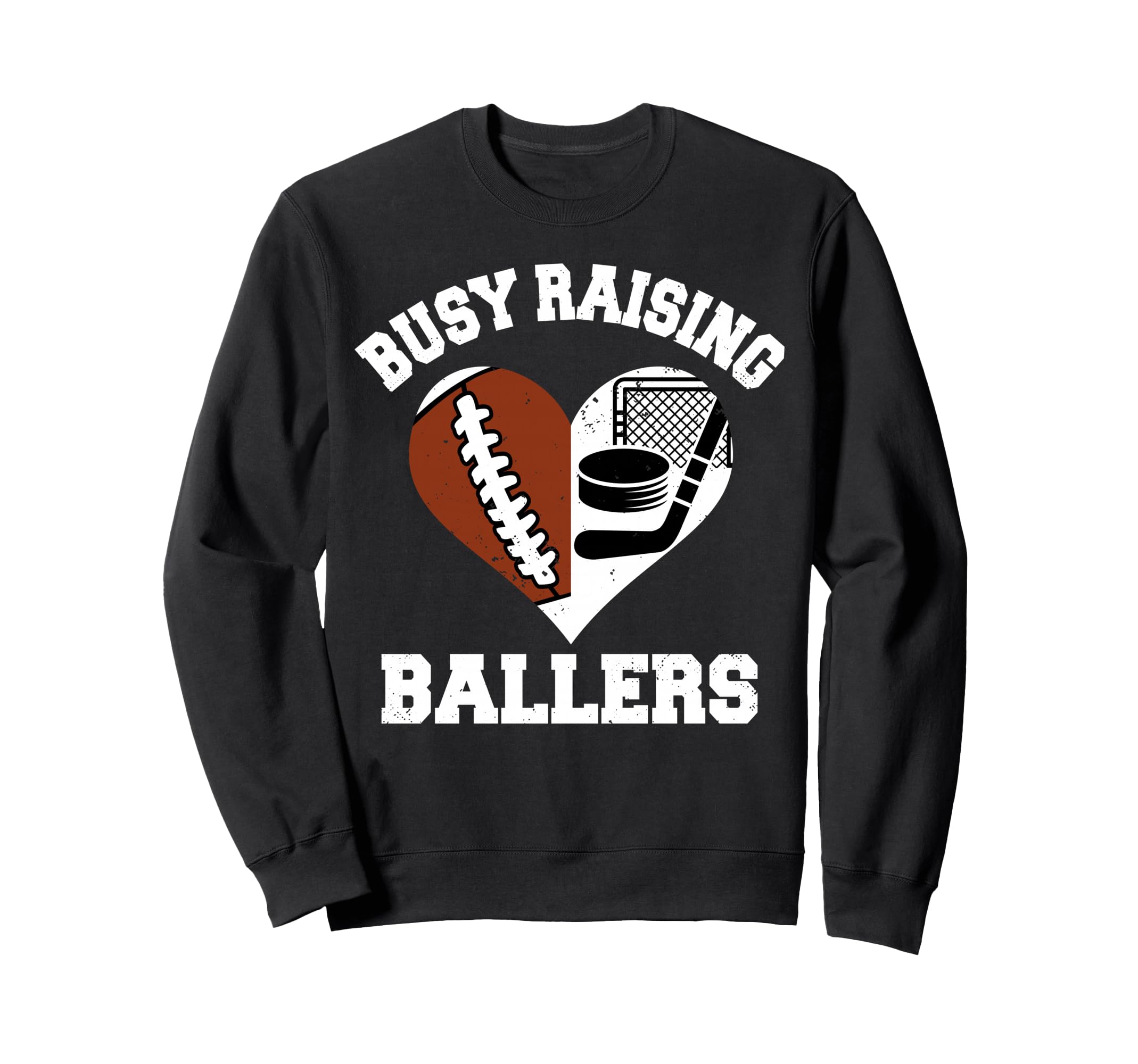 Busy Raising Ballers Football Sweatshirt - Minimalist Print for Adults - T-Shirt, Sweatshirt, Hoodie