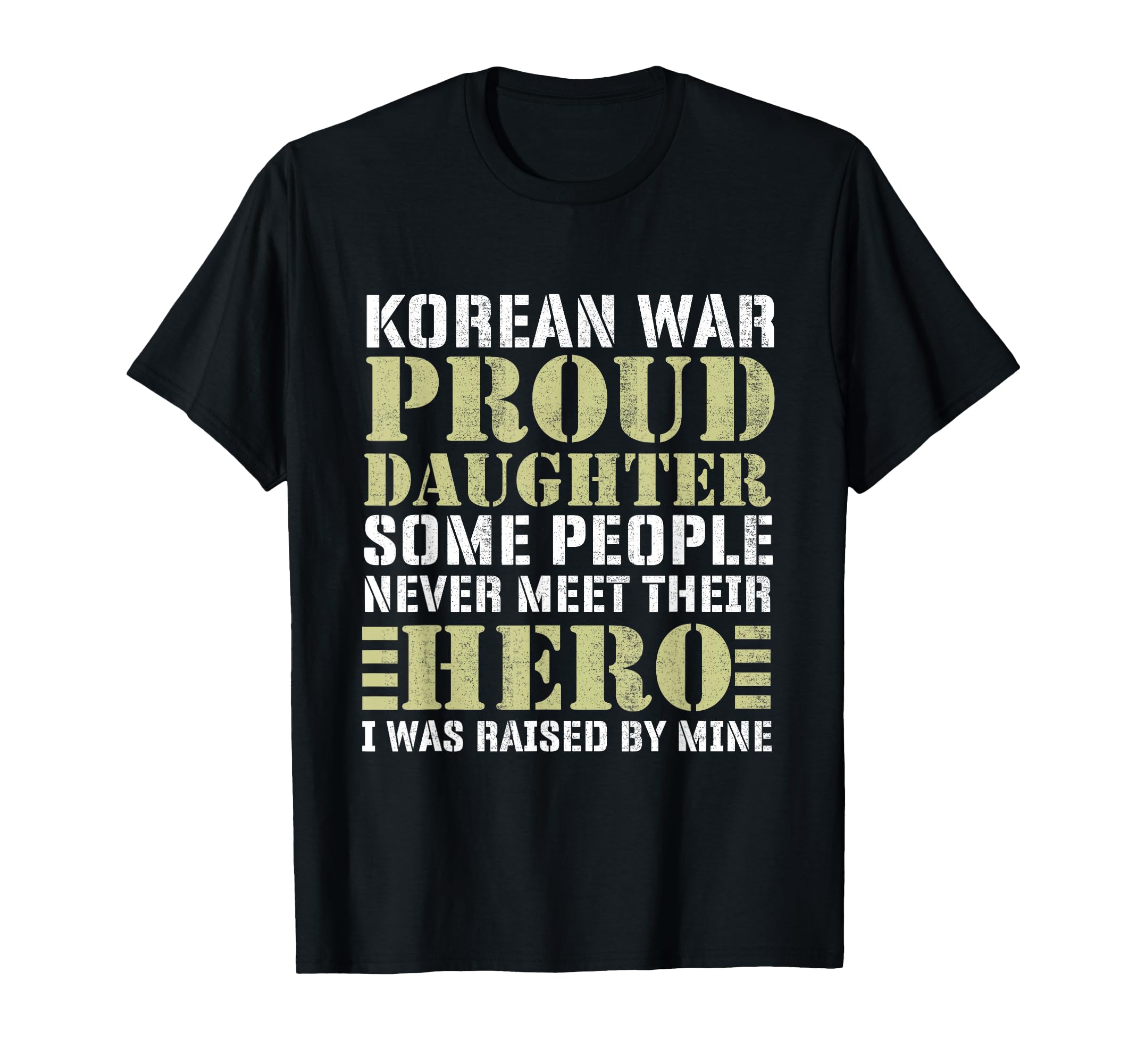 Proud Daughter Korean War Veteran T-Shirt - Custom Art Print Men Women - T-Shirt, Sweatshirt, Hoodie
