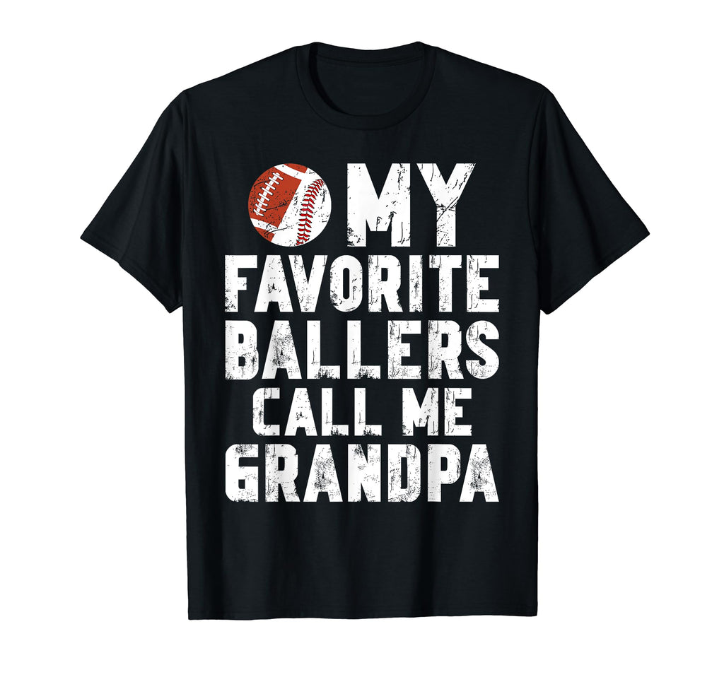Favorite Ballers Call Me Grandpa T-Shirt - Custom Art Print Men Women - T-Shirt, Sweatshirt, Hoodie