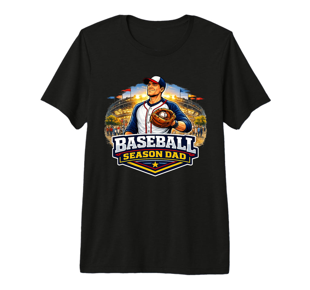 Baseball Season Dad Proud Game Day T-Shirt - Minimalist Print for Adults - T-Shirt, Sweatshirt, Hoodie