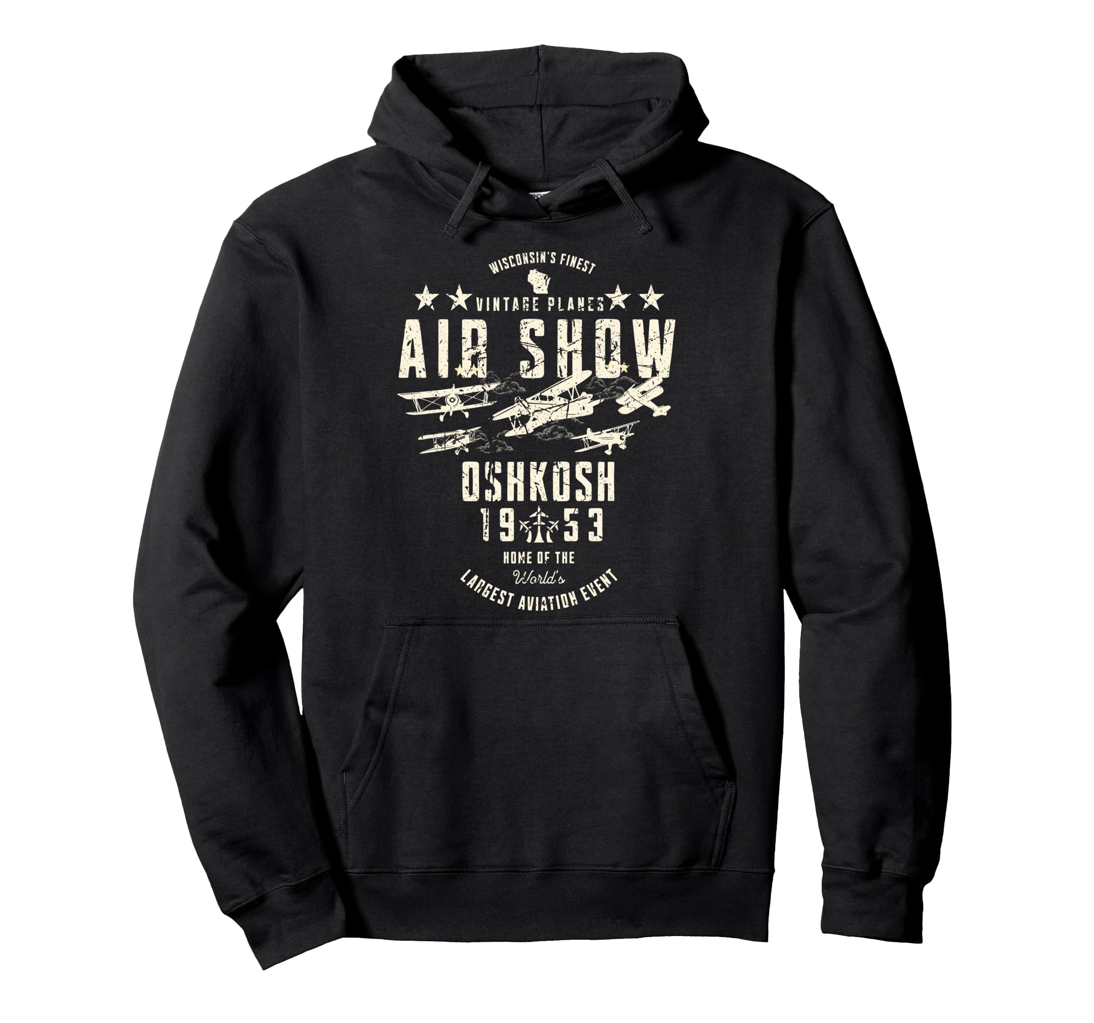 Wisconsins Finest Planes Air Show 1953 Hoodie - Graphic Print Unisex - T-Shirt, Sweatshirt, Hoodie