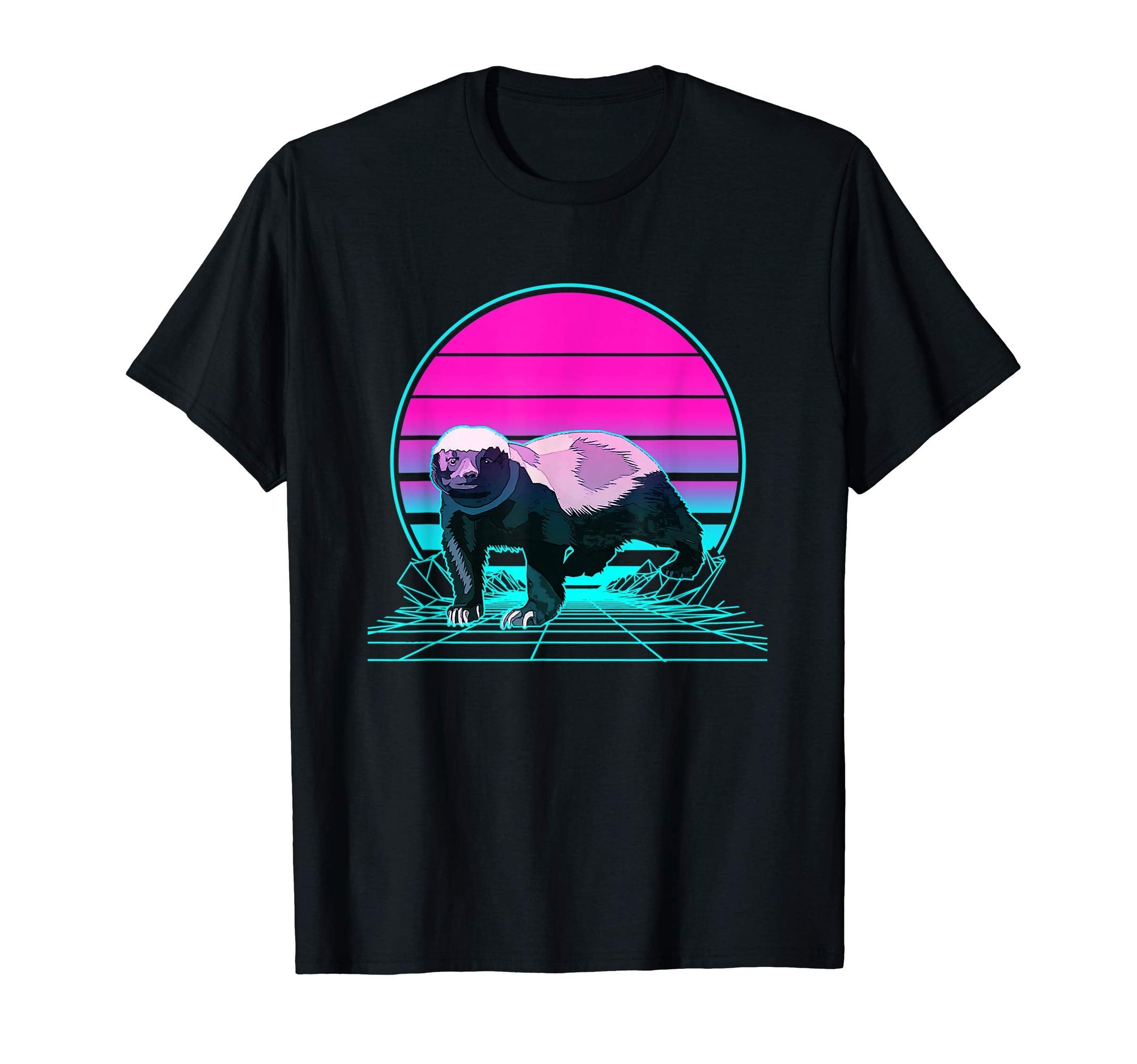 Sunset Honey Badger T-Shirt - Novelty Apparel for Adults - T-Shirt, Sweatshirt, Hoodie