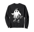 Funny Boo 90S Nostalgic Halloween Sweatshirt - Minimalist Print Men Women - T-Shirt, Sweatshirt, Hoodie