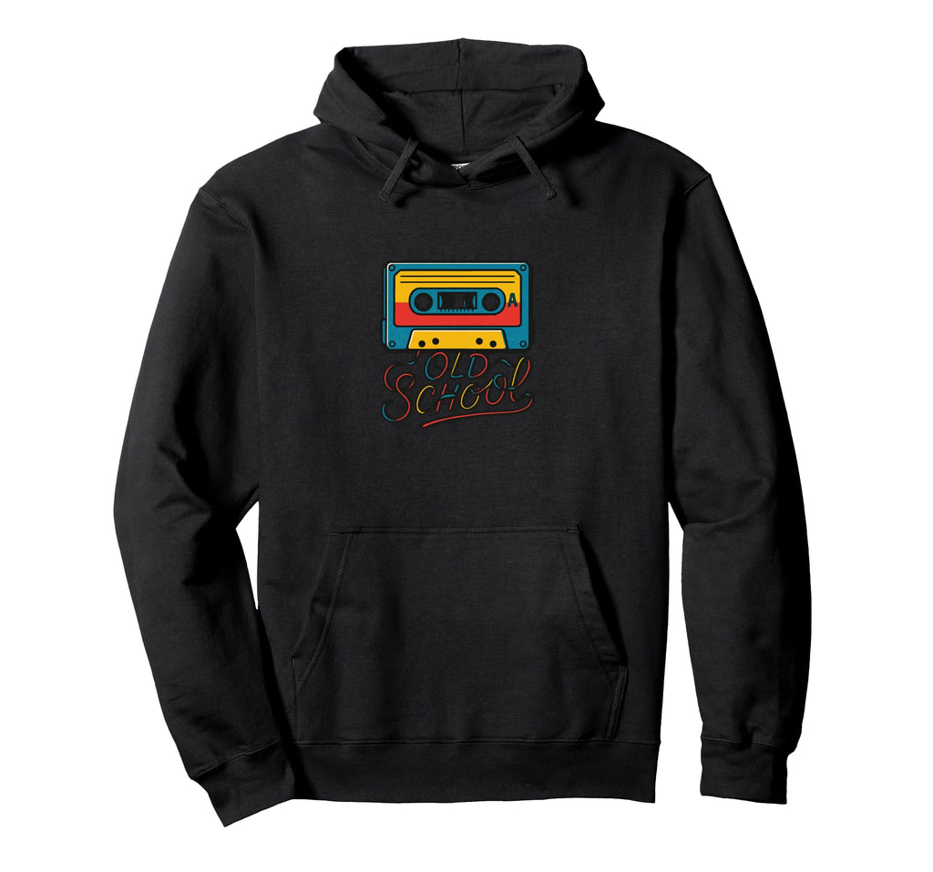 Old School Illustration Cassette Tape Hoodie - Aesthetic Graphic Men Women - T-Shirt, Sweatshirt, Hoodie
