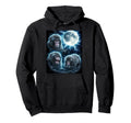 Punch Monkey Moon 90S Punch Team Hoodie - Fun Novelty Design Men Women - T-Shirt, Sweatshirt, Hoodie