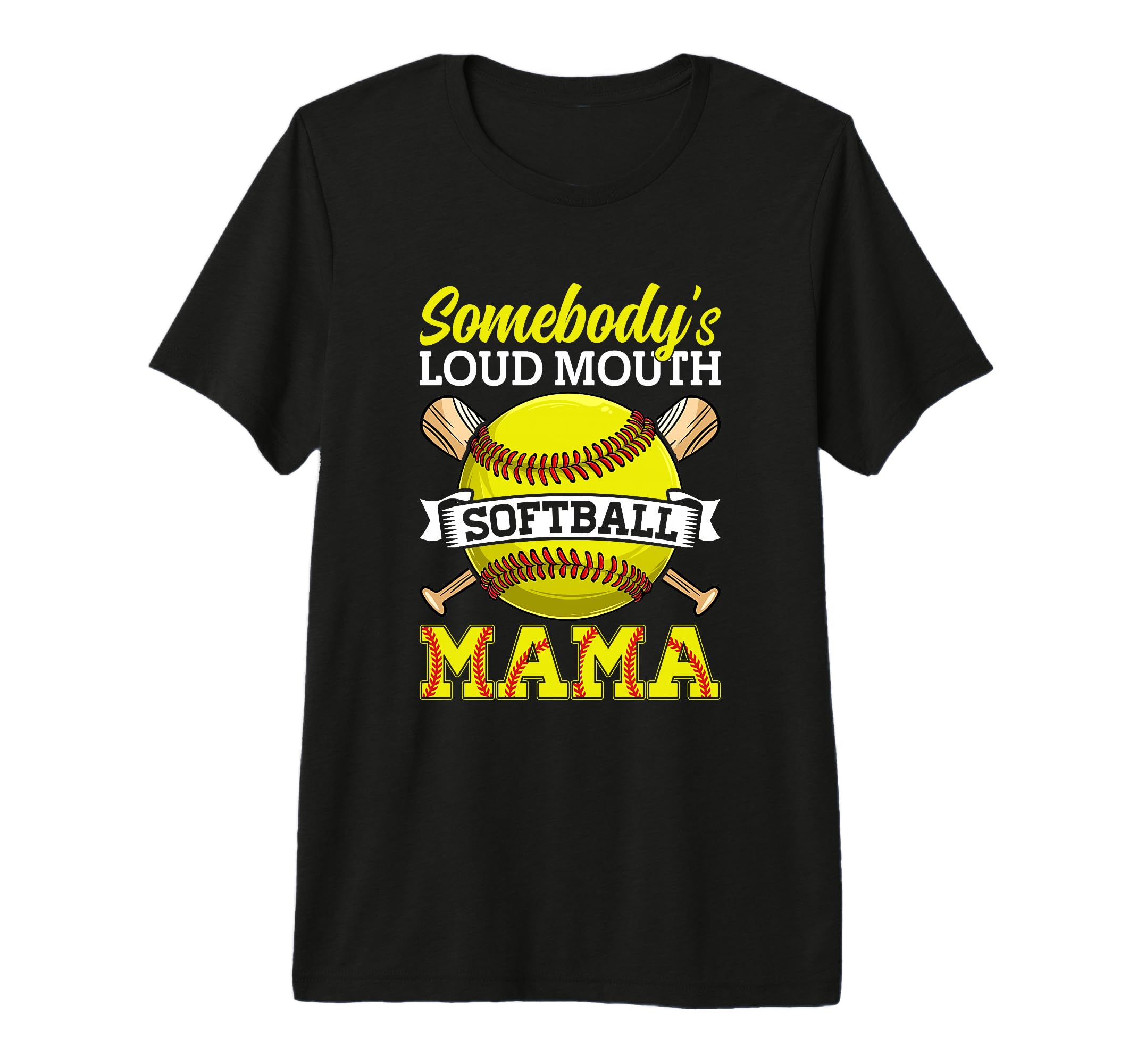 Funny Somebodys Mama Softball Sports T-Shirt - Custom Art Print Unisex - T-Shirt, Sweatshirt, Hoodie