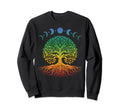 Tree Life Celestial Moon Phase Sweatshirt - Fun Novelty Design Men Women - T-Shirt, Sweatshirt, Hoodie