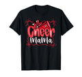 Red Black Coquette Pom Poms Bow T-Shirt - Custom Art Print for Adults - T-Shirt, Sweatshirt, Hoodie
