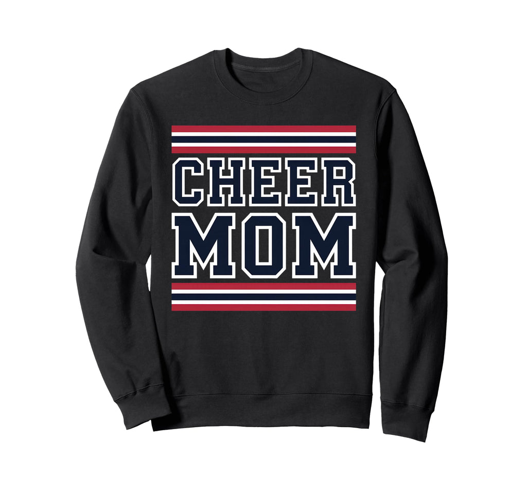 Cheer Mom Mother Bow Cheerleader Sweatshirt - Custom Art Print for Adults - T-Shirt, Sweatshirt, Hoodie