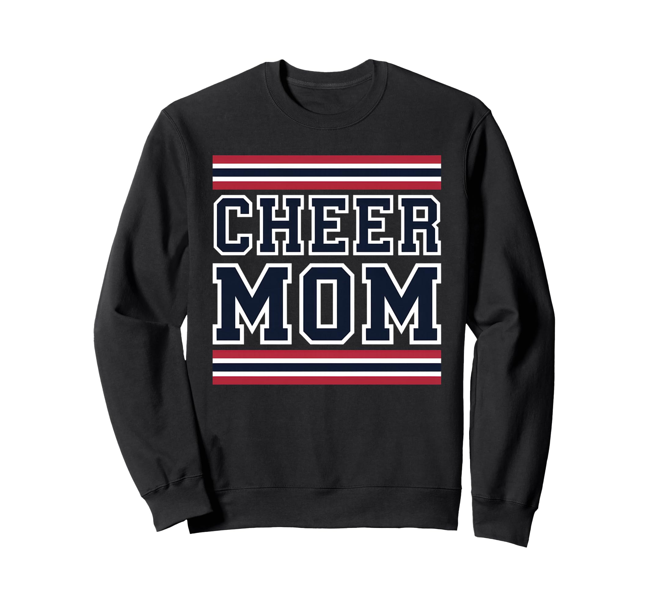 Cheer Mom Mother Bow Cheerleader Sweatshirt - Custom Art Print for Adults - T-Shirt, Sweatshirt, Hoodie