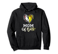Mom Both Baseball Softball Mom Mama Hoodie - Aesthetic Graphic for Adults - T-Shirt, Sweatshirt, Hoodie