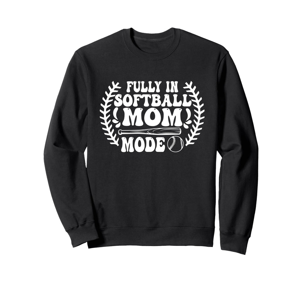 Softball Mom Mothers Day Baseball Sweatshirt - Unique Graphic Unisex - T-Shirt, Sweatshirt, Hoodie