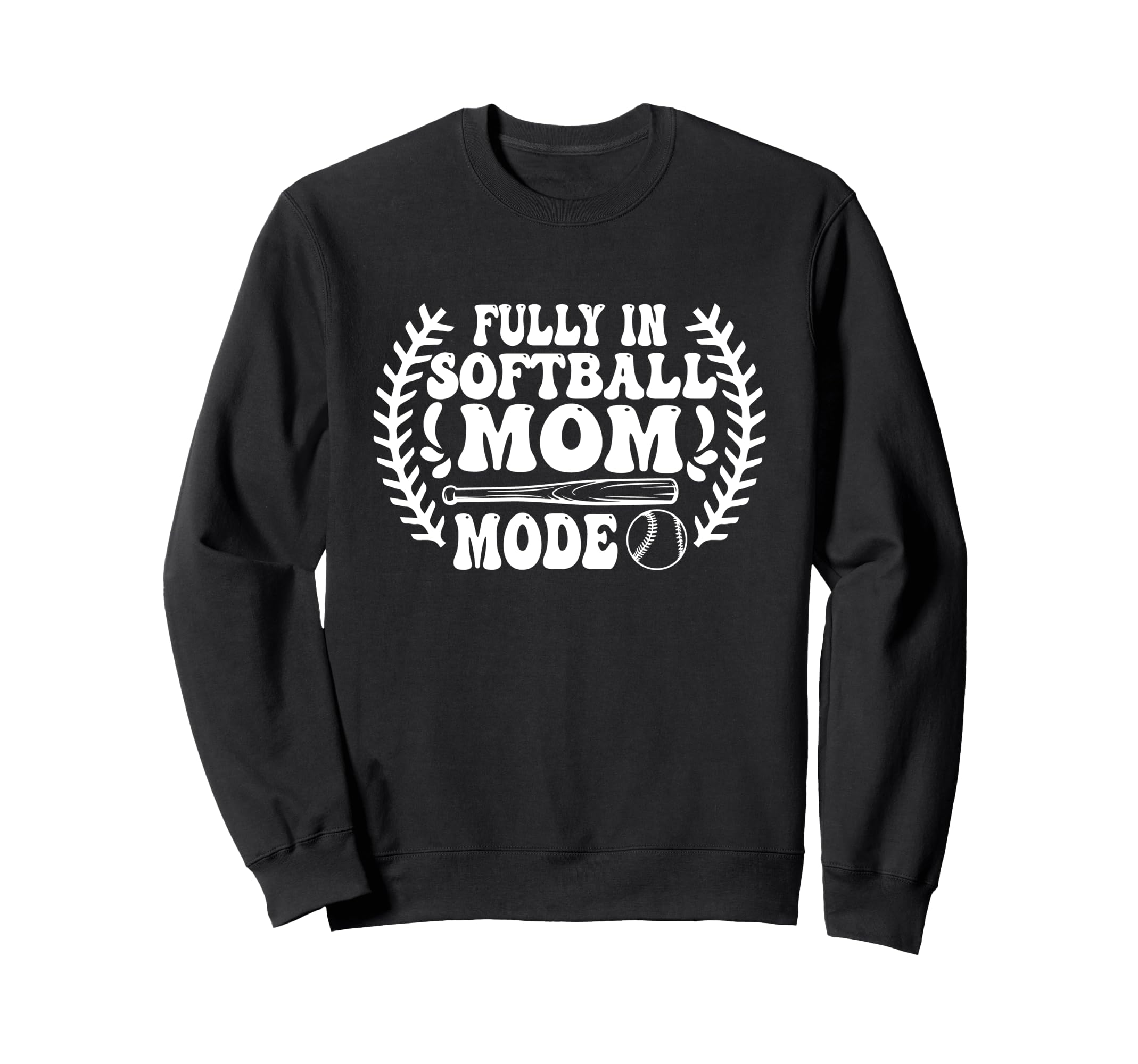 Softball Mom Mothers Day Baseball Sweatshirt - Unique Graphic Unisex - T-Shirt, Sweatshirt, Hoodie