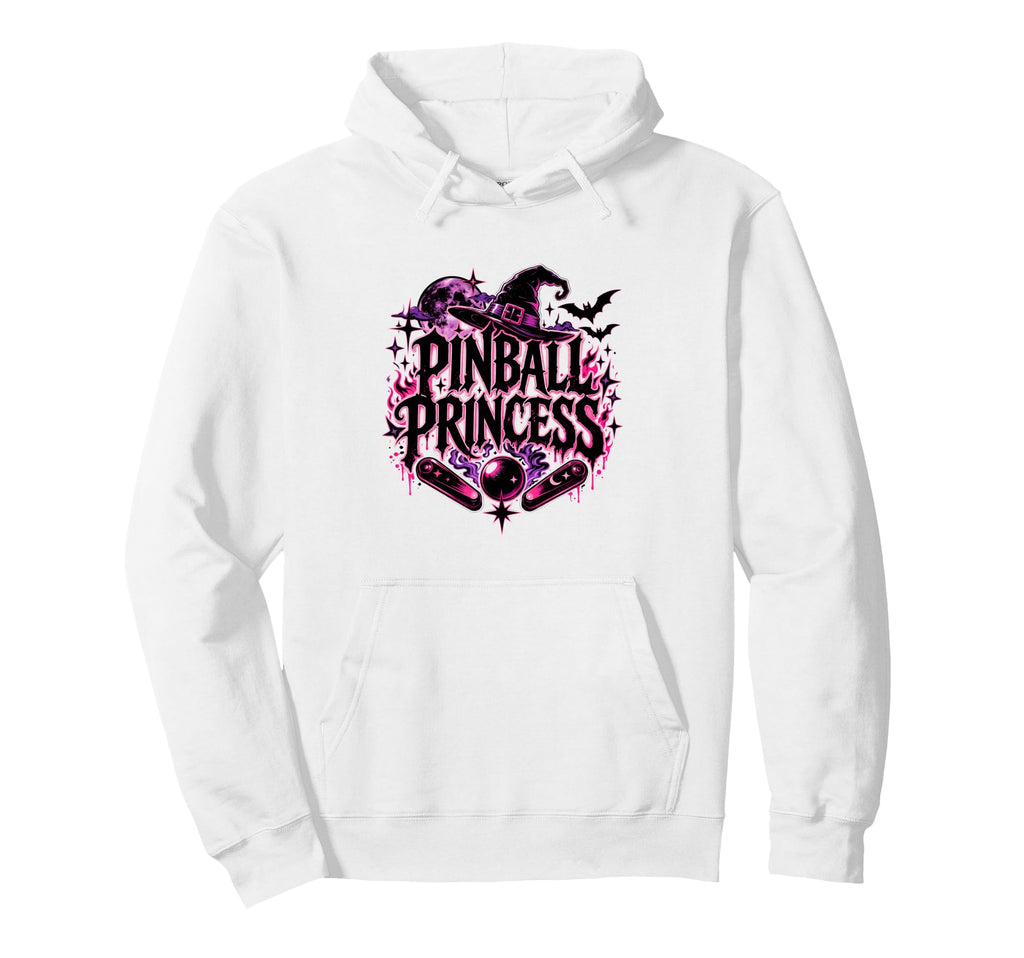 Pinball Princess Machines Funny Arcade Hoodie - Minimalist Print Unisex - T-Shirt, Sweatshirt, Hoodie